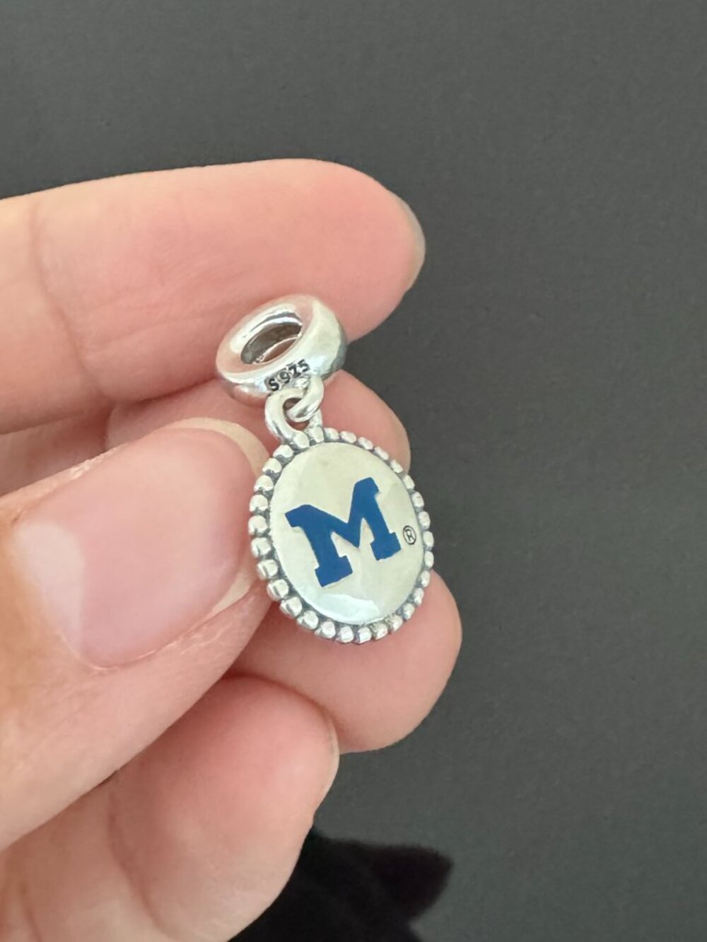 Original Pandora M Charm